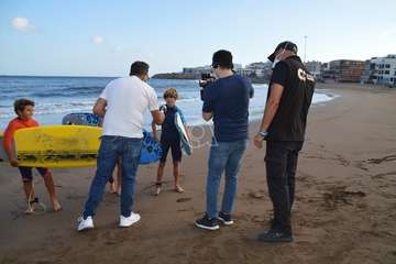 Grabación del reportaje del programa Buenas Tardes Canarias/TA.